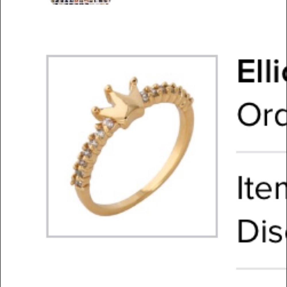 Gold crown ring